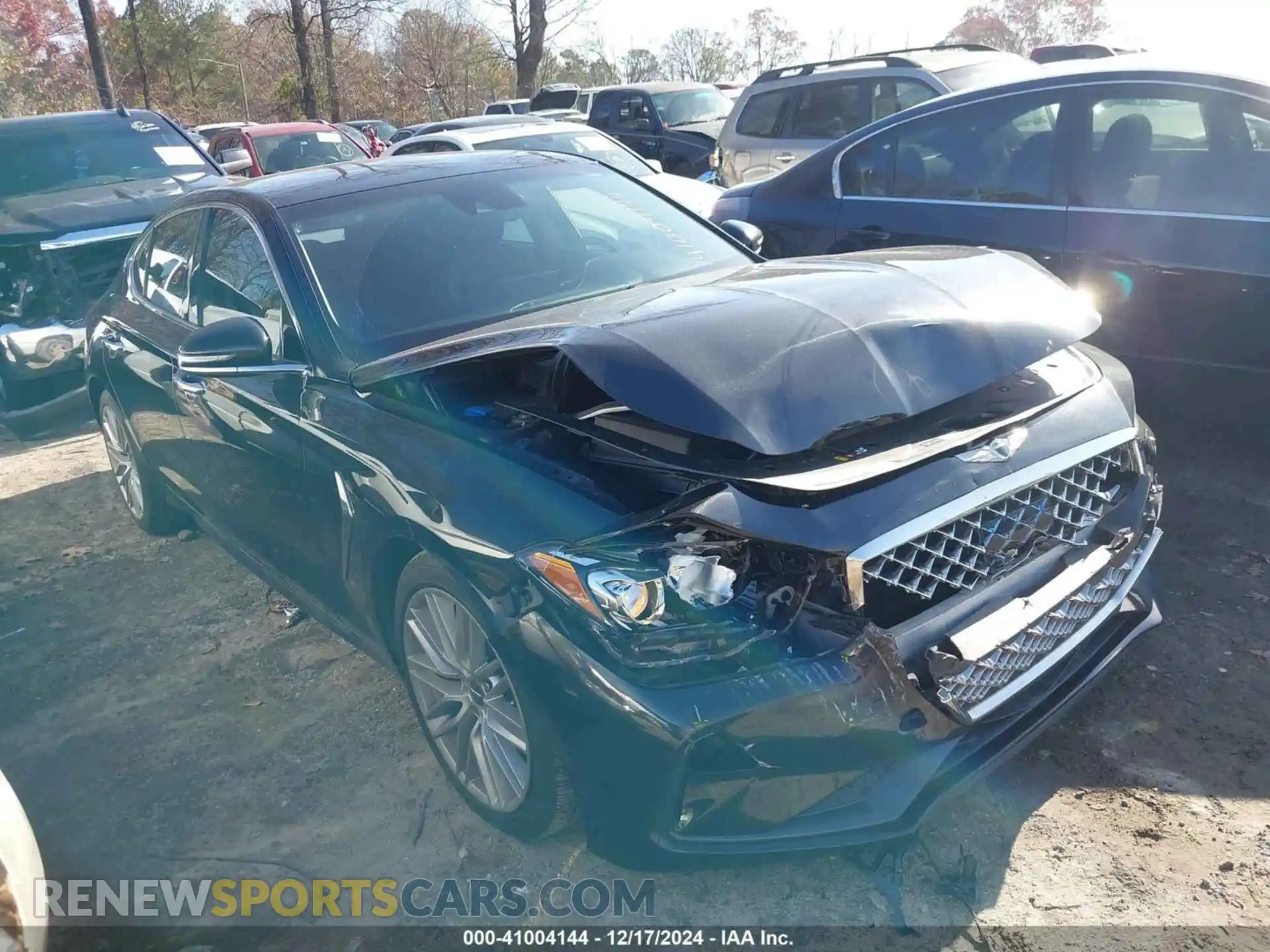 1 Photograph of a damaged car KMTG64LA3LU062290 GENESIS G70 2020