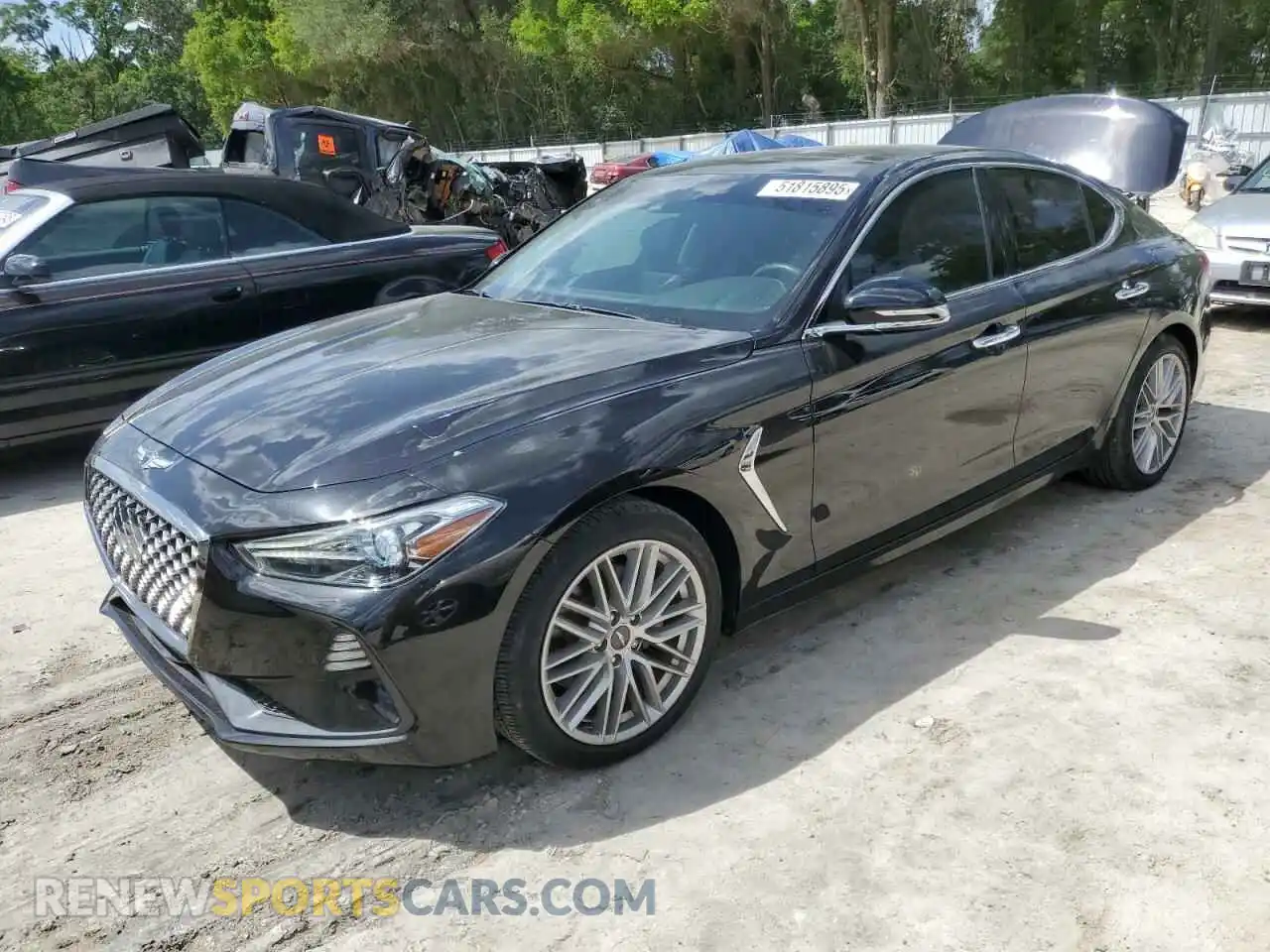 1 Photograph of a damaged car KMTG34LA0MU074200 GENESIS G70 2021