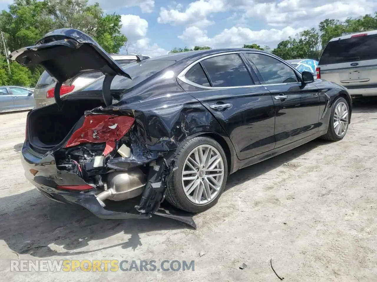 3 Photograph of a damaged car KMTG34LA0MU074200 GENESIS G70 2021