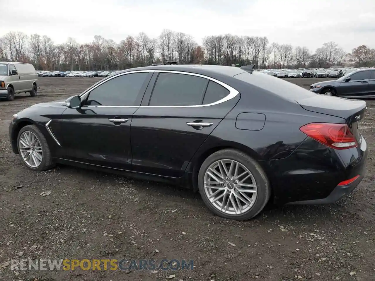 2 Photograph of a damaged car KMTG34LA0MU076142 GENESIS G70 2021