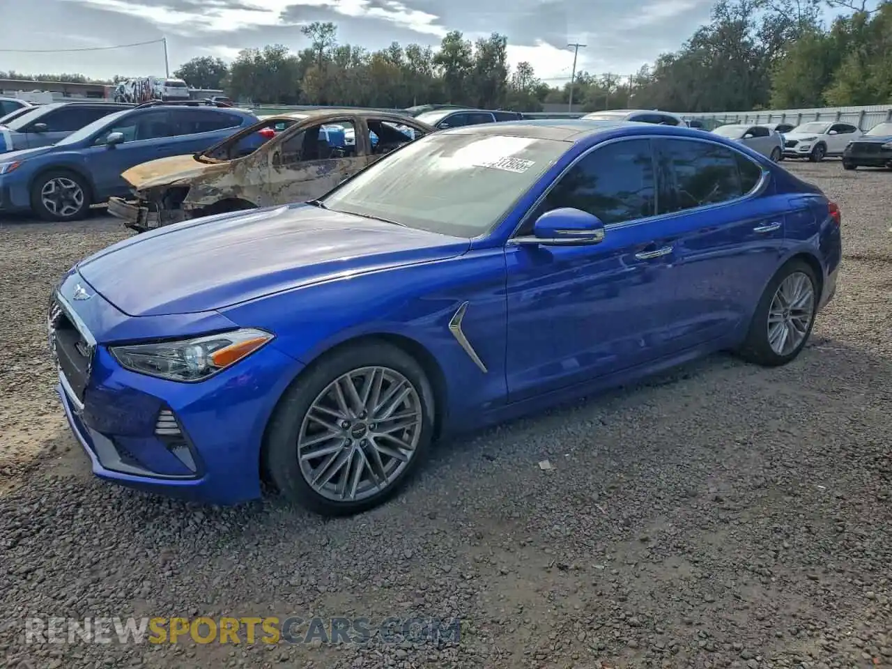 1 Photograph of a damaged car KMTG34LA1MU067305 GENESIS G70 2021
