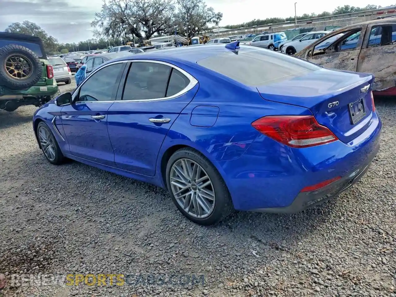 2 Photograph of a damaged car KMTG34LA1MU067305 GENESIS G70 2021