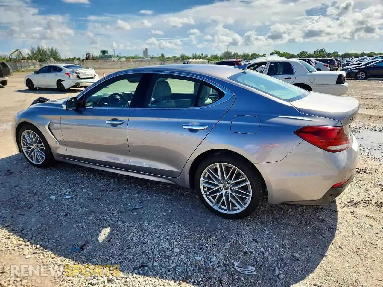 2 Photograph of a damaged car KMTG34LA3MU079715 GENESIS G70 2021