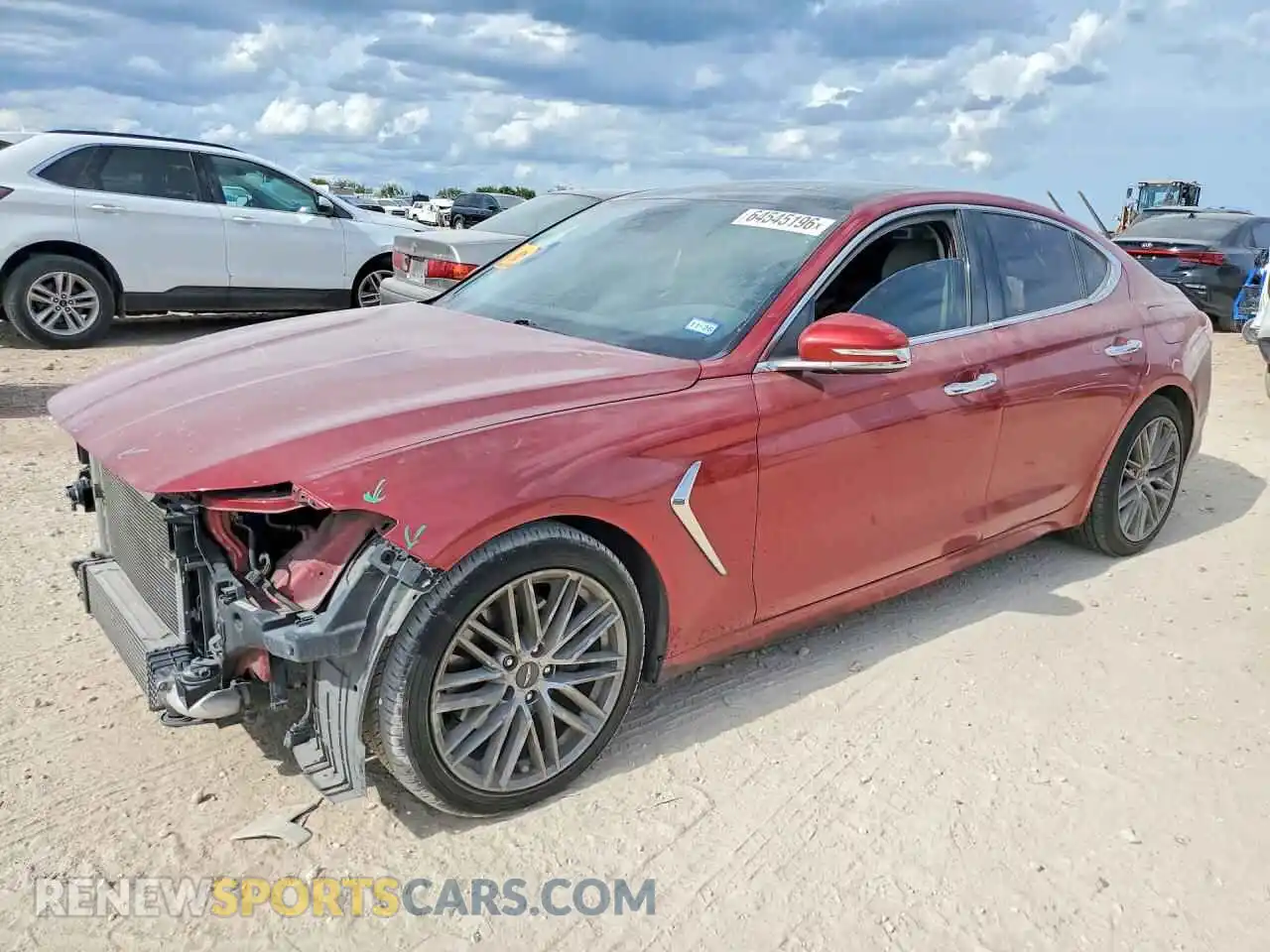 1 fotografías del automóvil dañado KMTG34LA6MU072287 GENESIS G70 2021