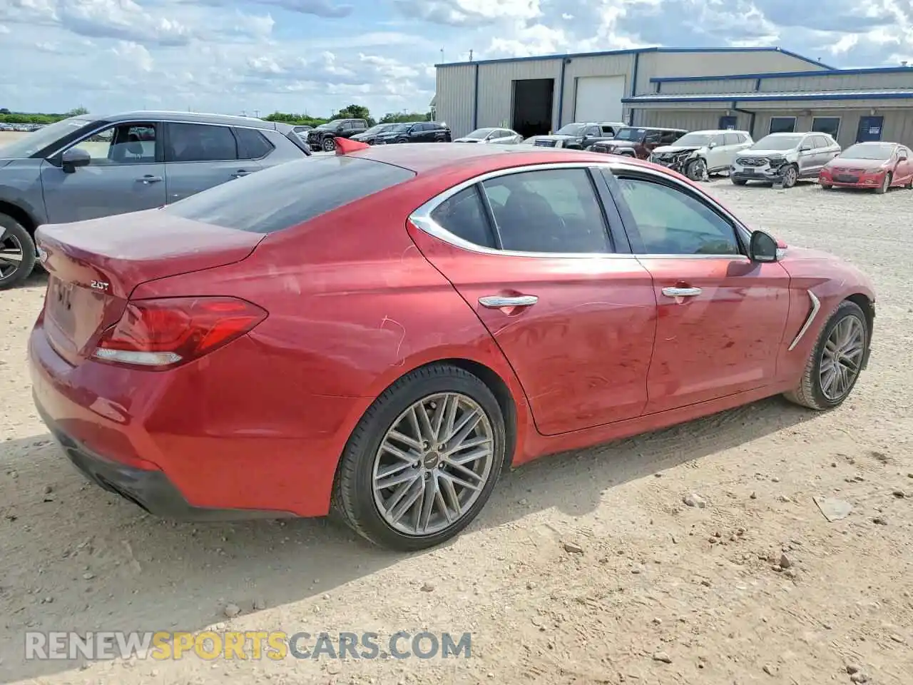 3 fotografías del automóvil dañado KMTG34LA6MU072287 GENESIS G70 2021