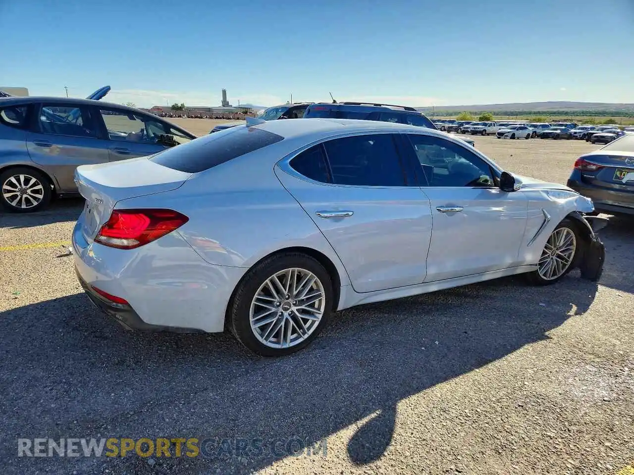 3 Photograph of a damaged car KMTG34LA7MU073318 GENESIS G70 2021