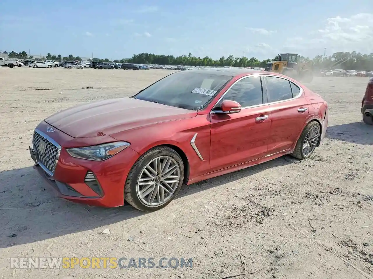 1 Photograph of a damaged car KMTG34LA7MU074730 GENESIS G70 2021