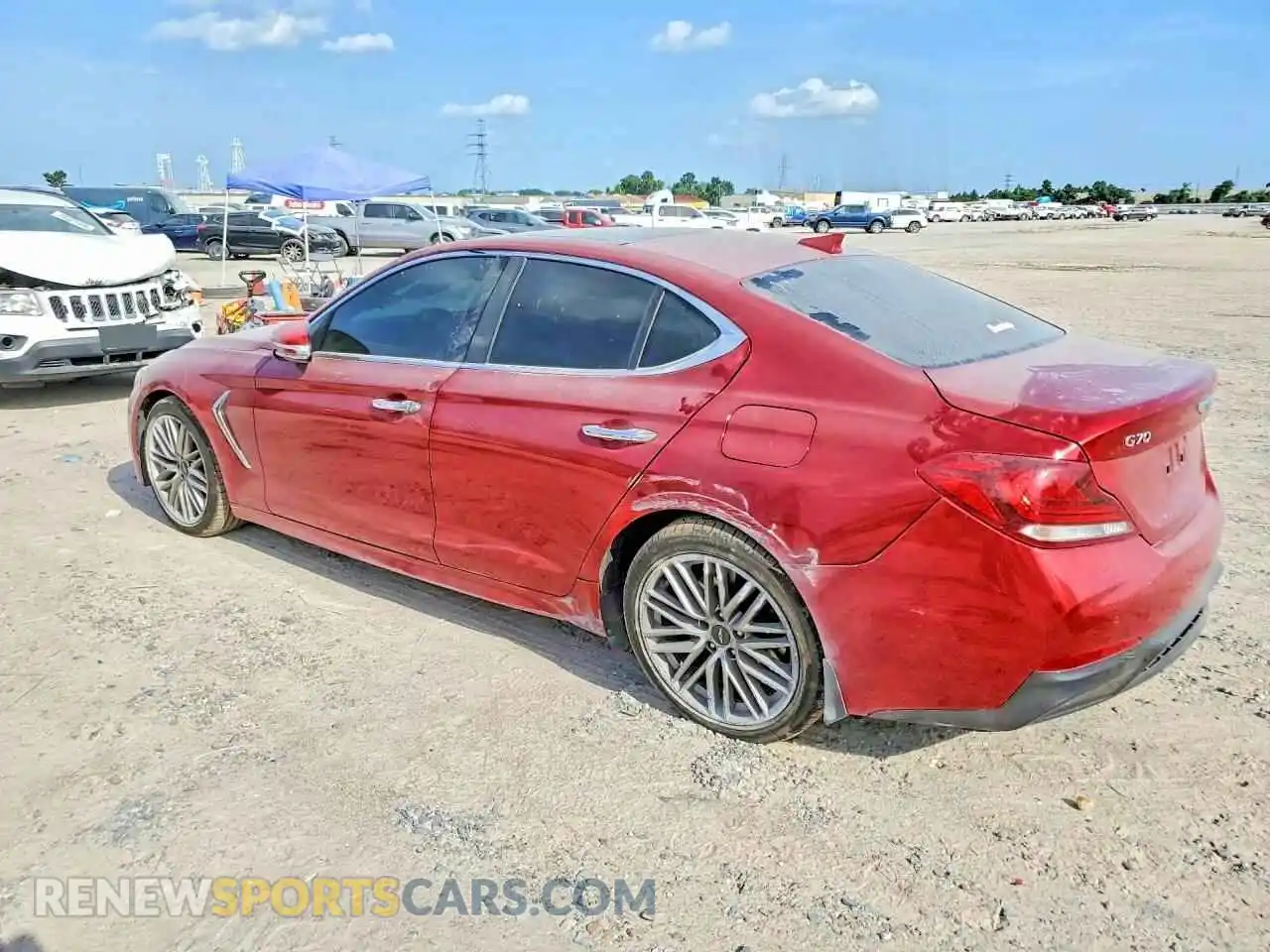 2 Photograph of a damaged car KMTG34LA7MU074730 GENESIS G70 2021