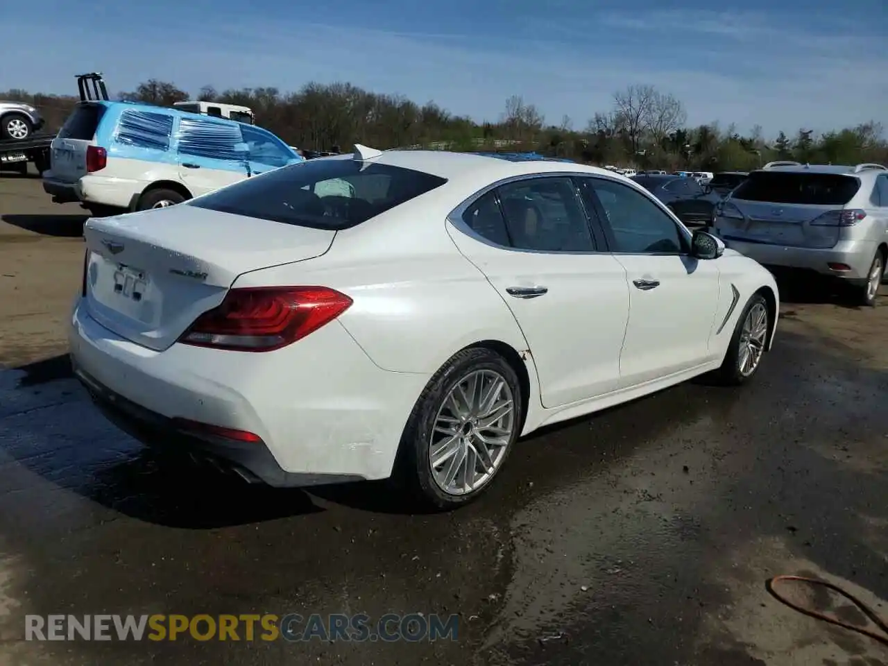 3 Photograph of a damaged car KMTG34LA8MU072565 GENESIS G70 2021