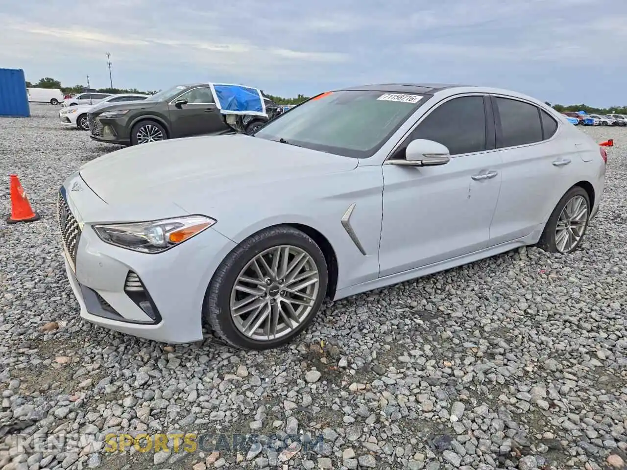 1 Photograph of a damaged car KMTG34LA9MU077211 GENESIS G70 2021
