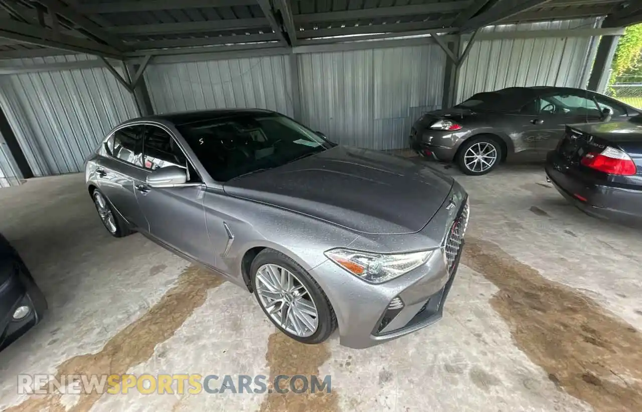 1 Photograph of a damaged car KMTG34LAXMU074866 GENESIS G70 2021