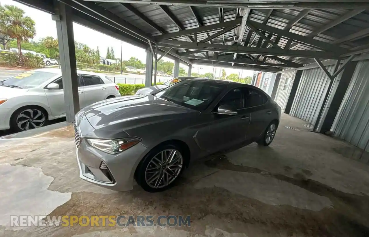 2 Photograph of a damaged car KMTG34LAXMU074866 GENESIS G70 2021