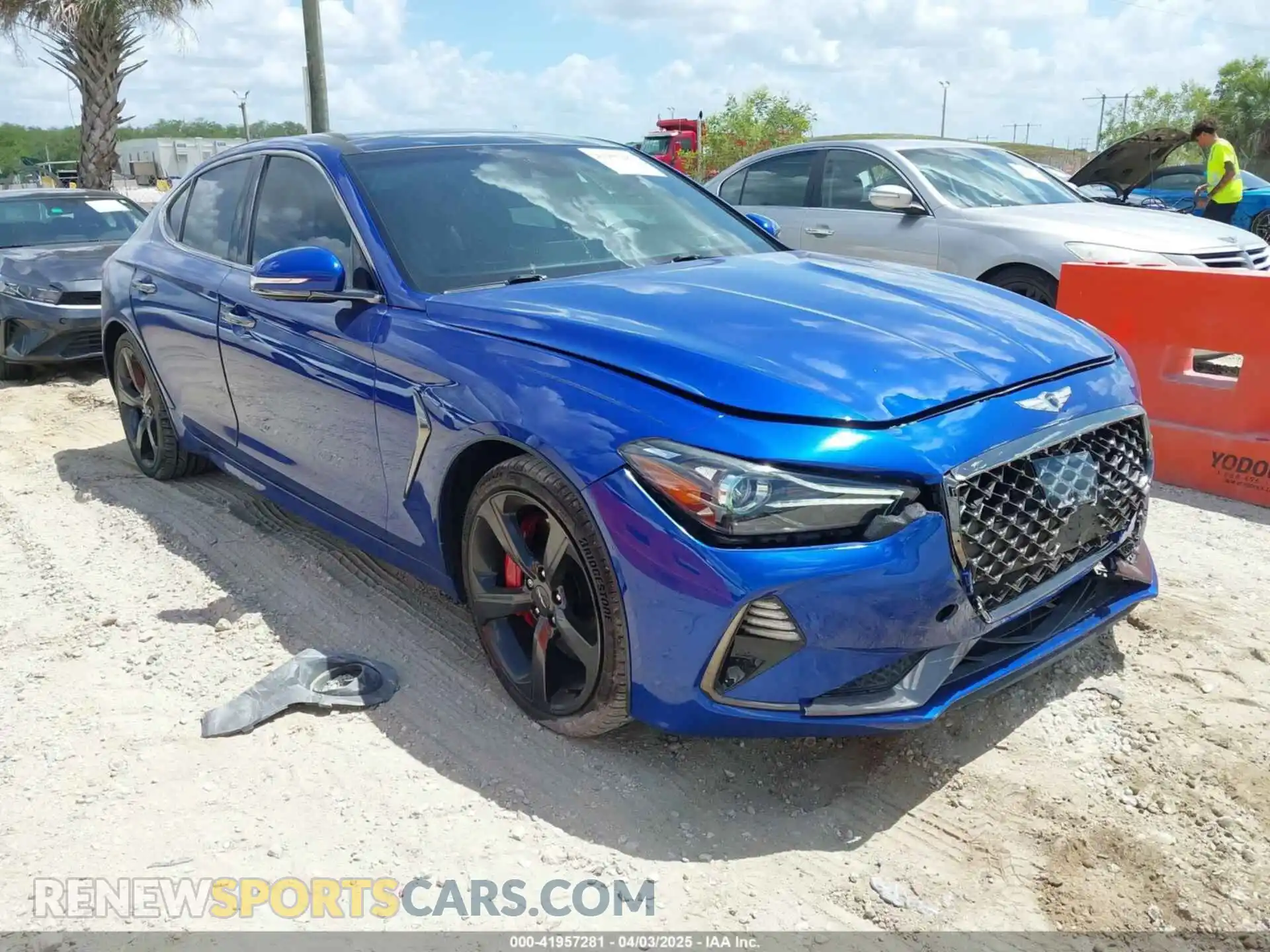 1 fotografías del automóvil dañado KMTG34LE0MU073034 GENESIS G70 2021