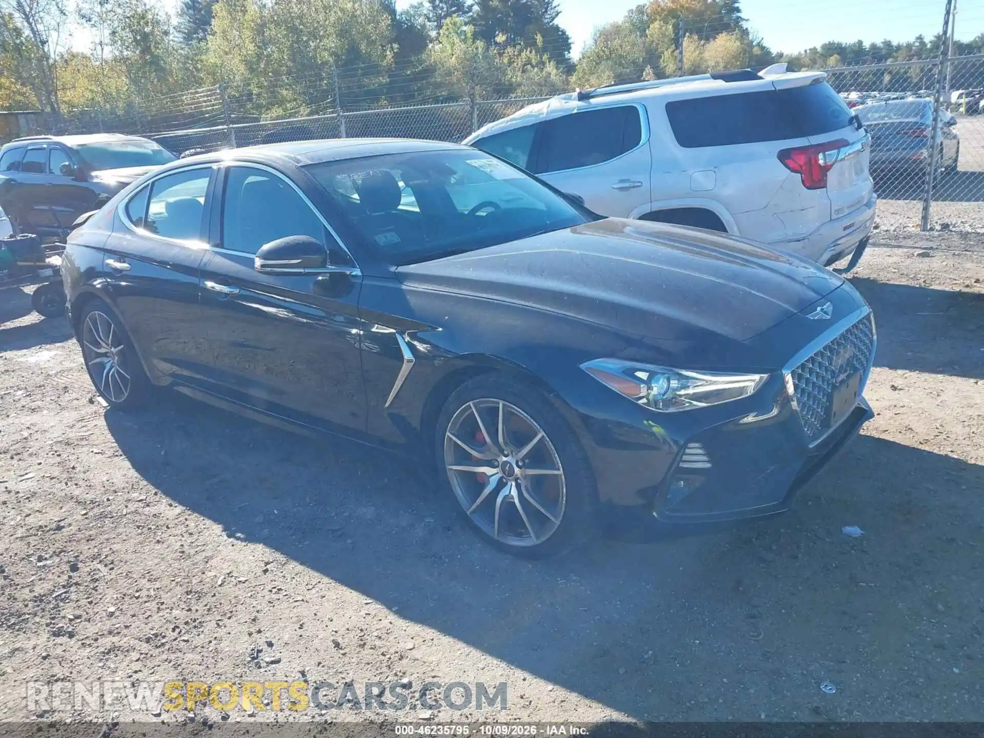 1 Photograph of a damaged car KMTG34LE5MU070730 GENESIS G70 2021