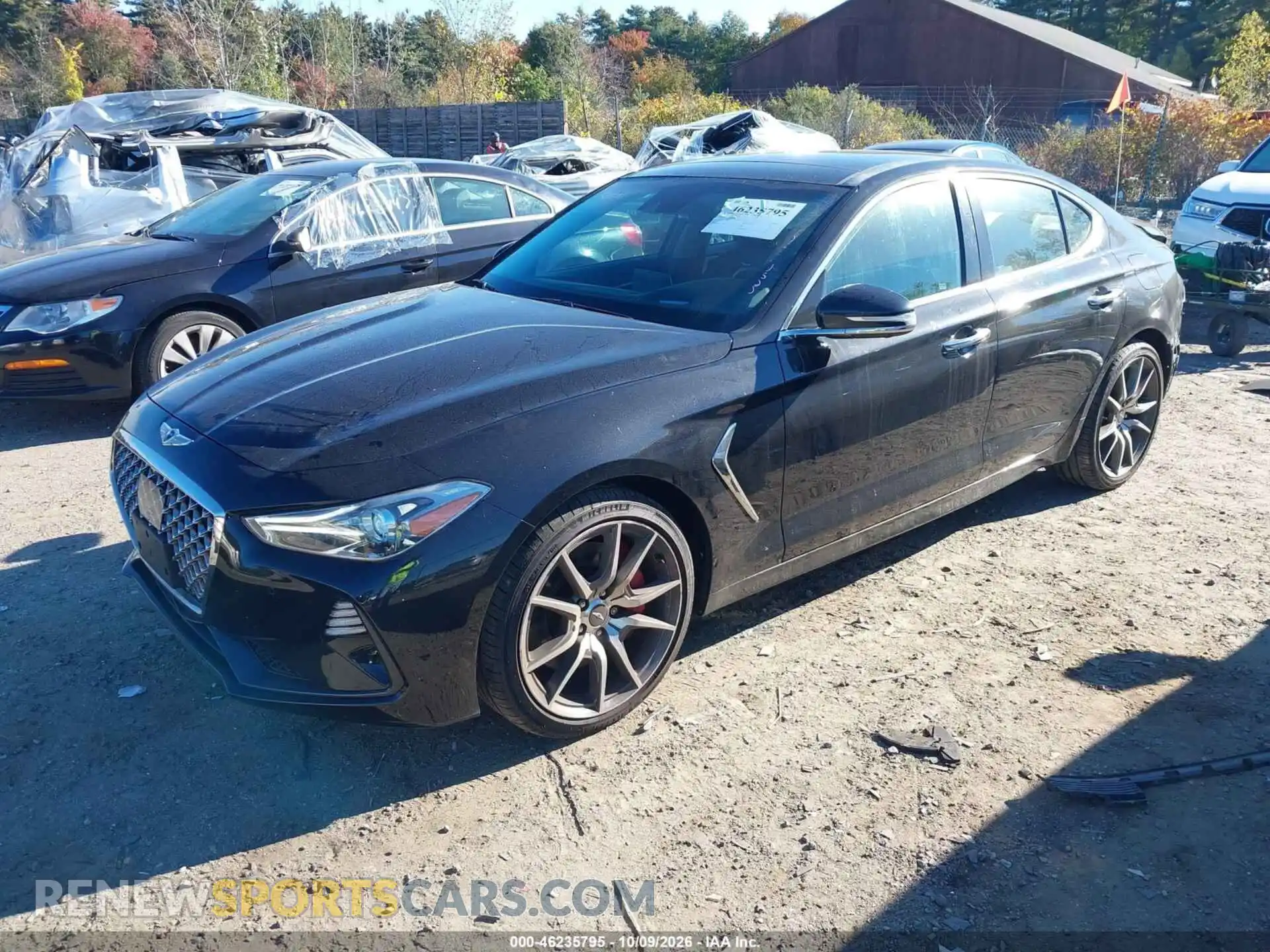 2 Photograph of a damaged car KMTG34LE5MU070730 GENESIS G70 2021