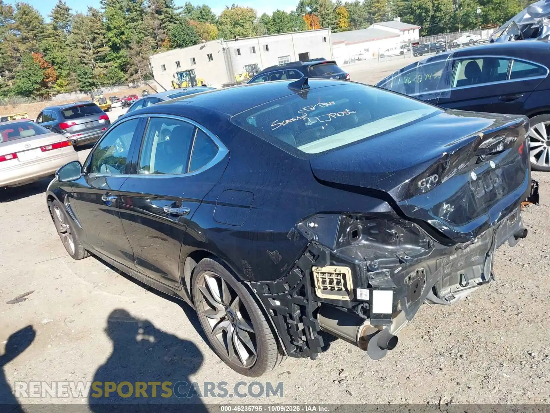 3 Photograph of a damaged car KMTG34LE5MU070730 GENESIS G70 2021