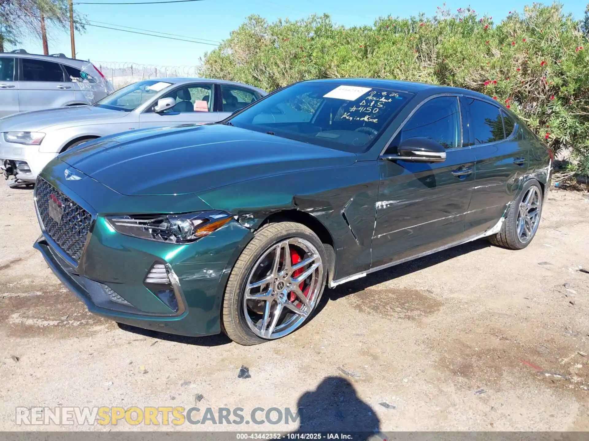2 Photograph of a damaged car KMTG34LE7MU074150 GENESIS G70 2021