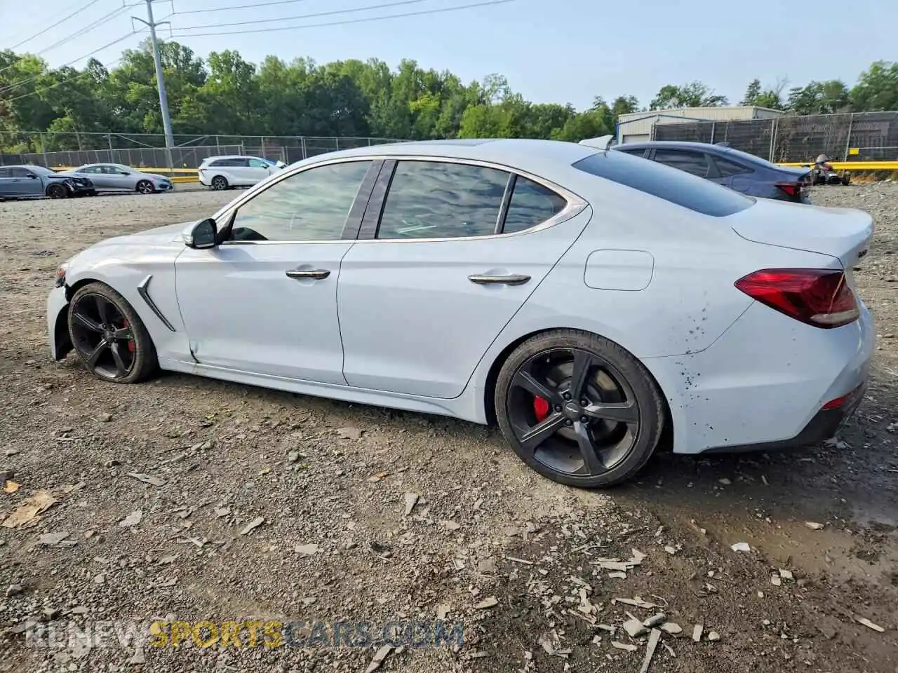 2 Photograph of a damaged car KMTG34LE7MU076674 GENESIS G70 2021