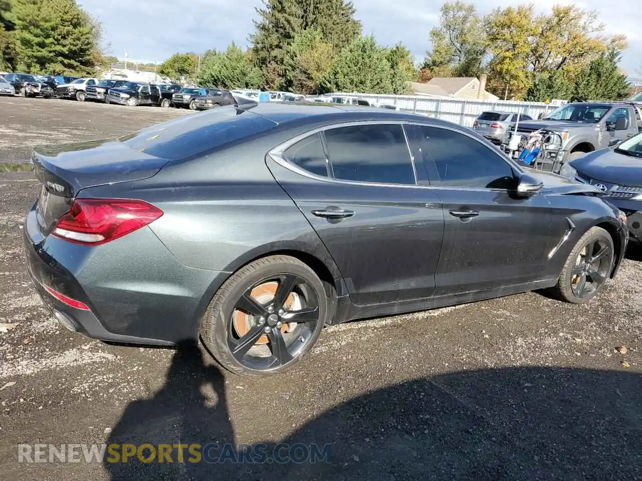 3 Photograph of a damaged car KMTG34LE8MU074545 GENESIS G70 2021