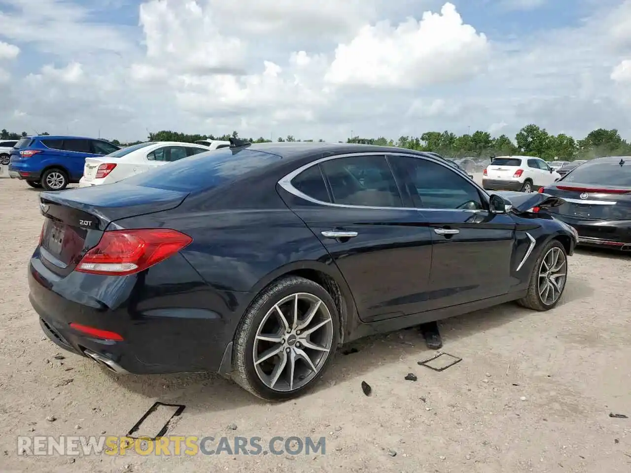 3 Photograph of a damaged car KMTG44LA3MU073541 GENESIS G70 2021