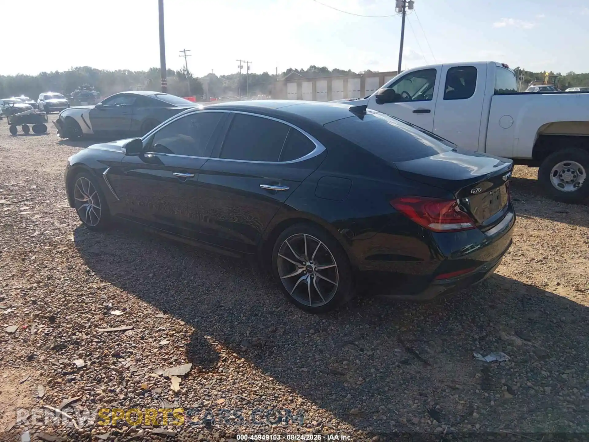 3 fotografías del automóvil dañado KMTG44LA7MU073011 GENESIS G70 2021