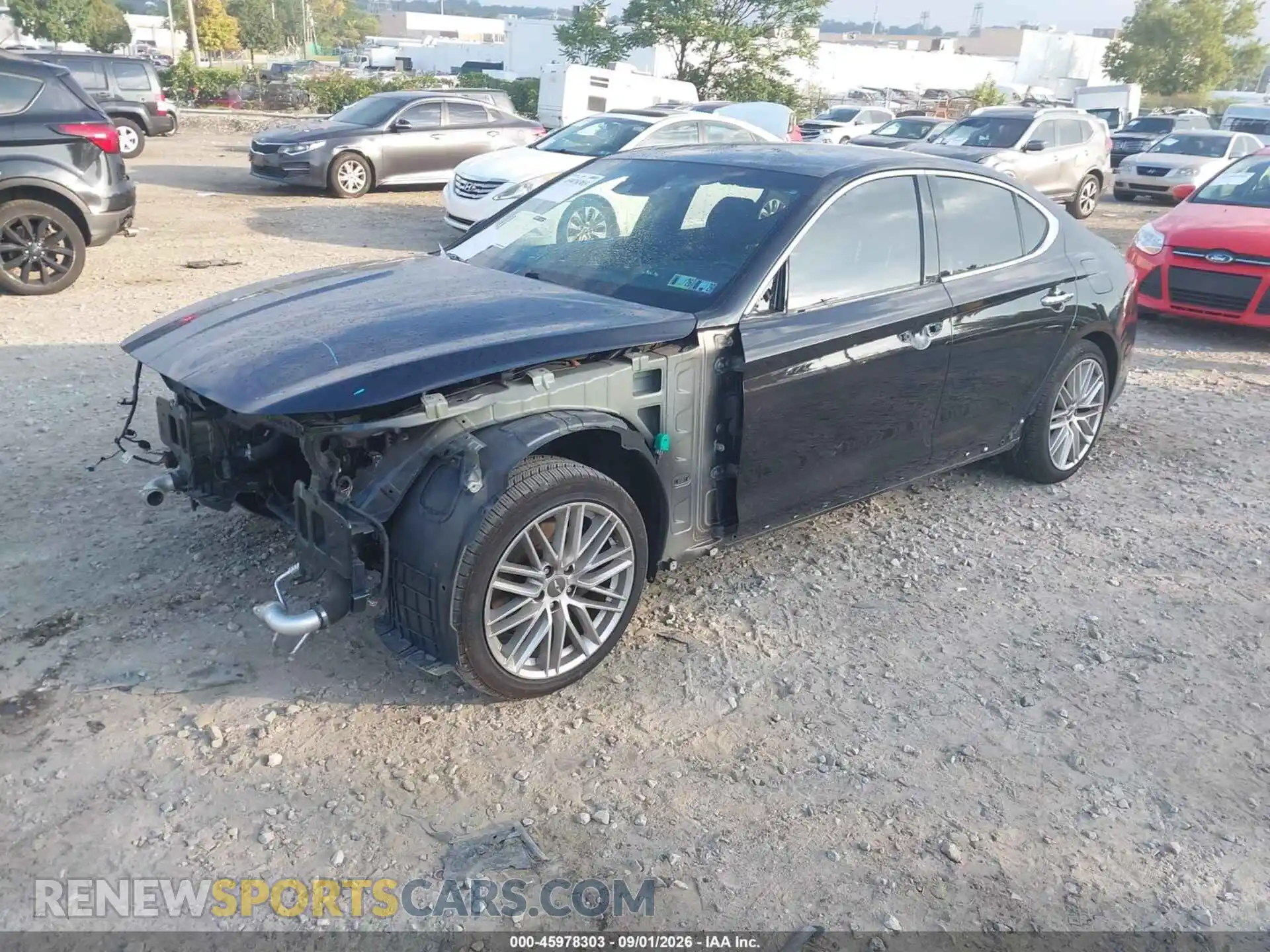 2 Photograph of a damaged car KMTG64LA0MU076035 GENESIS G70 2021