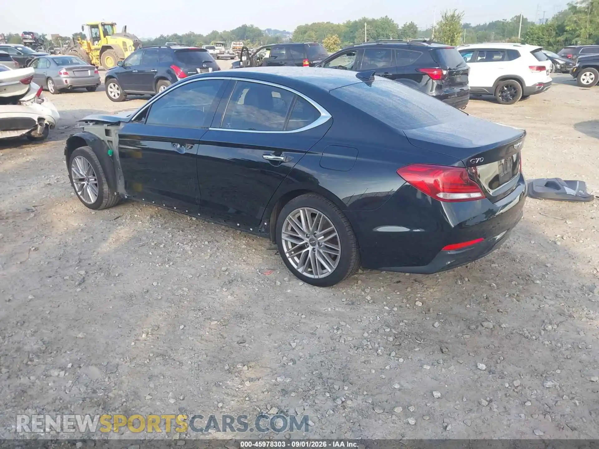 3 Photograph of a damaged car KMTG64LA0MU076035 GENESIS G70 2021