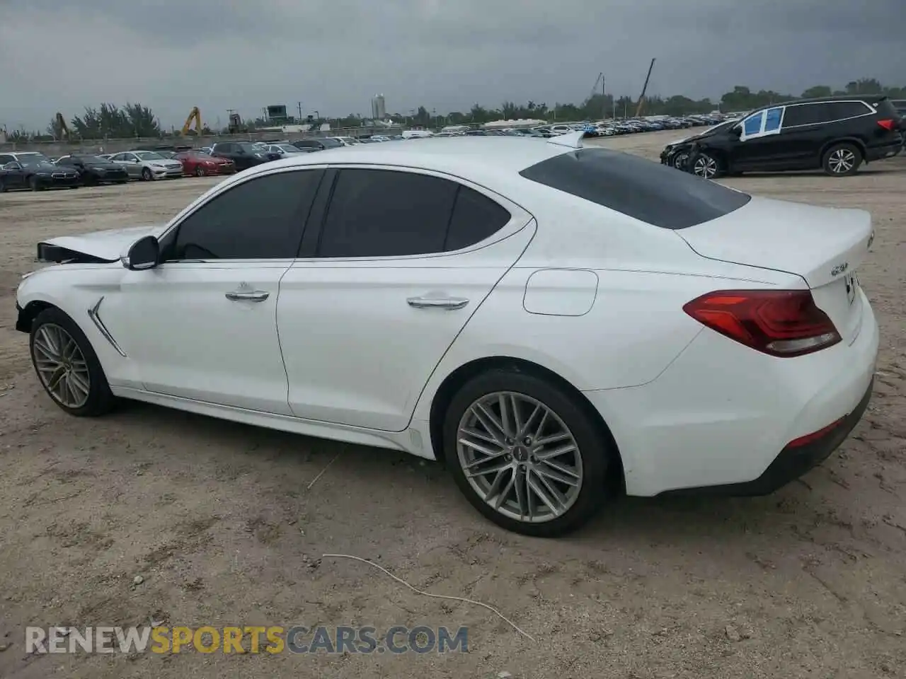 2 Photograph of a damaged car KMTG64LA1MU067182 GENESIS G70 2021