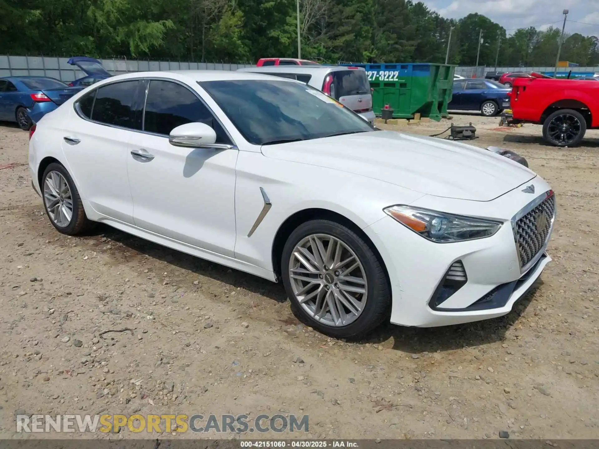 1 Photograph of a damaged car KMTG64LA2MU074982 GENESIS G70 2021