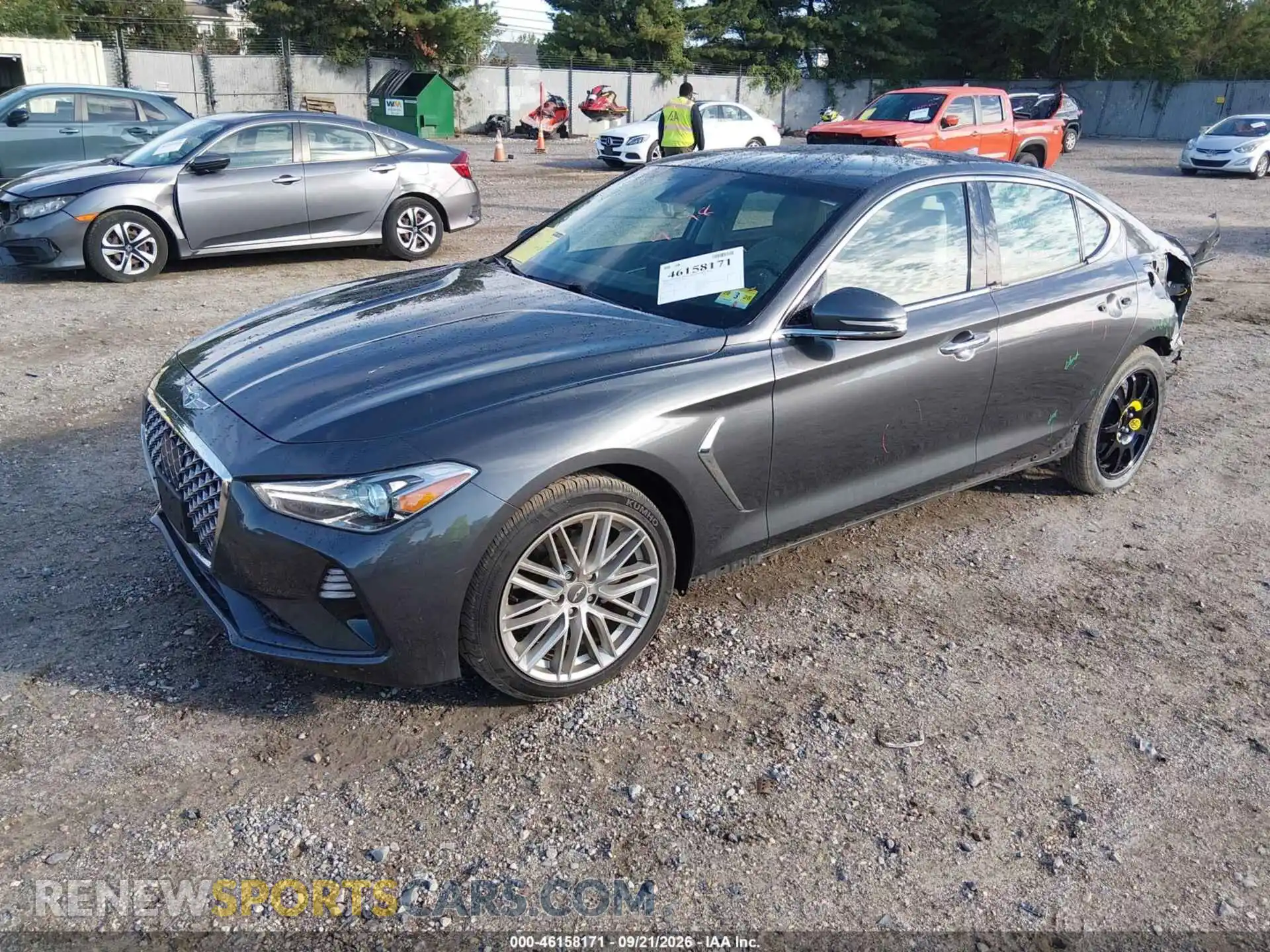 2 Photograph of a damaged car KMTG64LA3MU075932 GENESIS G70 2021