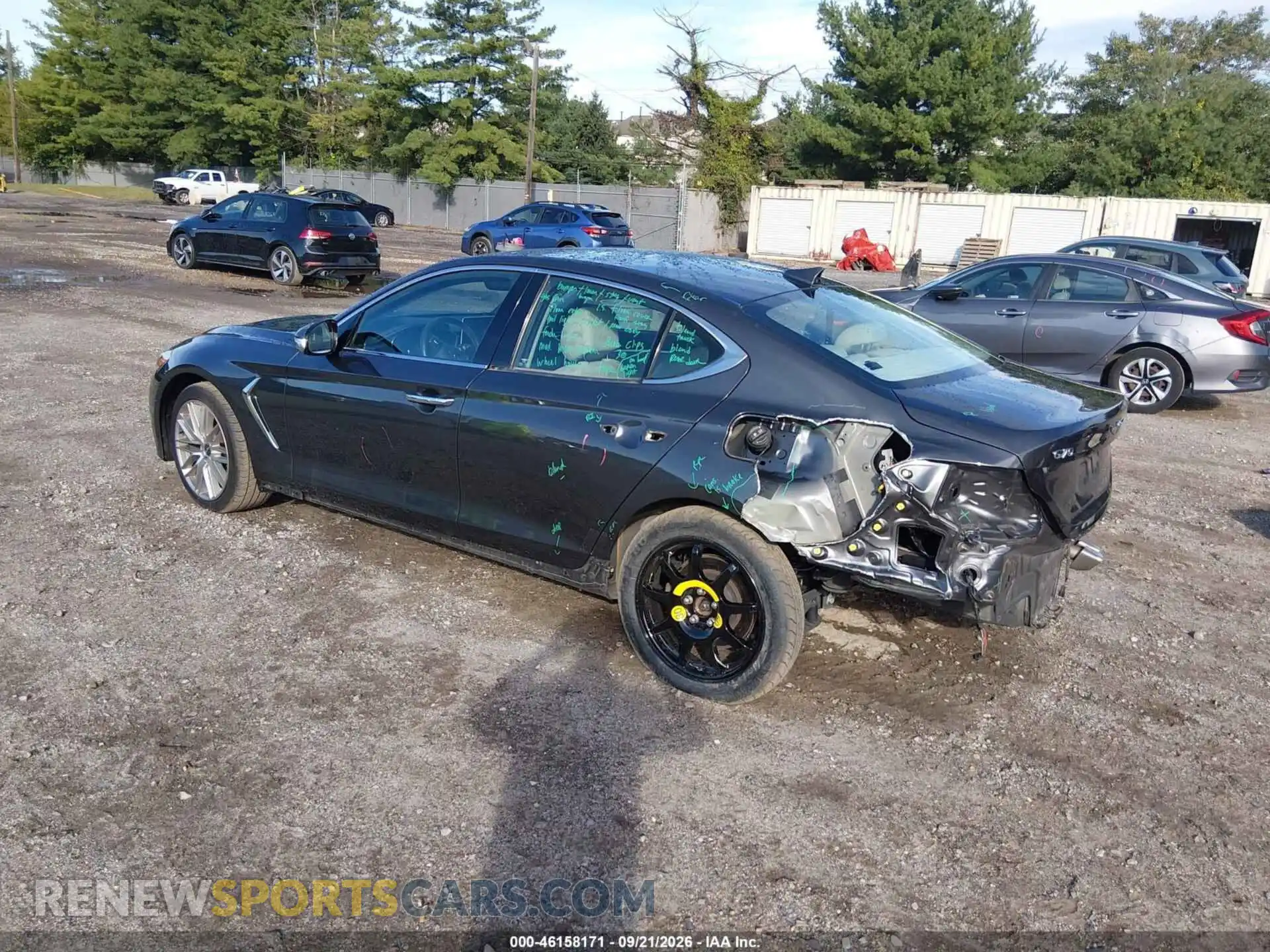 3 Photograph of a damaged car KMTG64LA3MU075932 GENESIS G70 2021