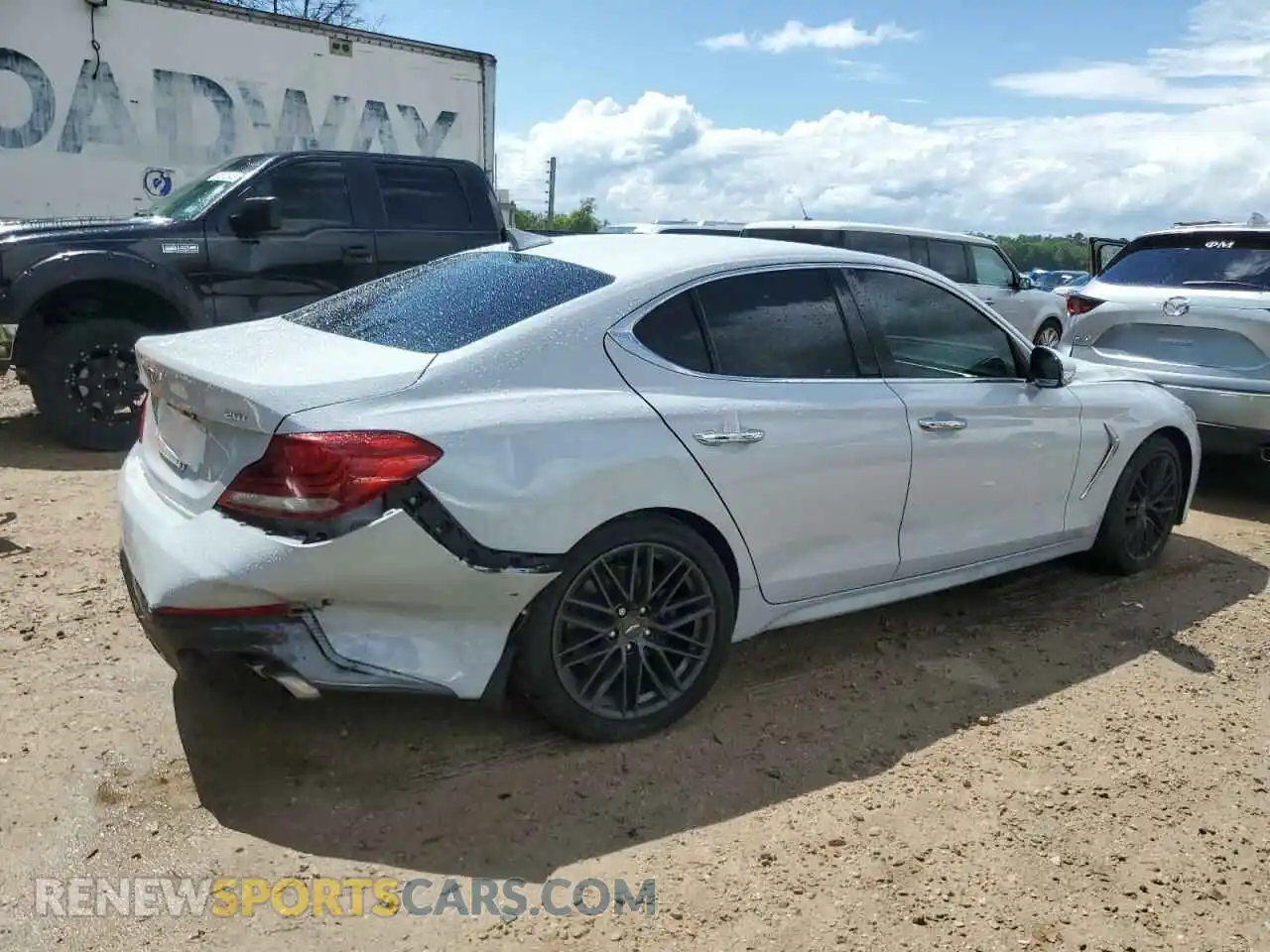 3 fotografías del automóvil dañado KMTG64LA6MU073480 GENESIS G70 2021