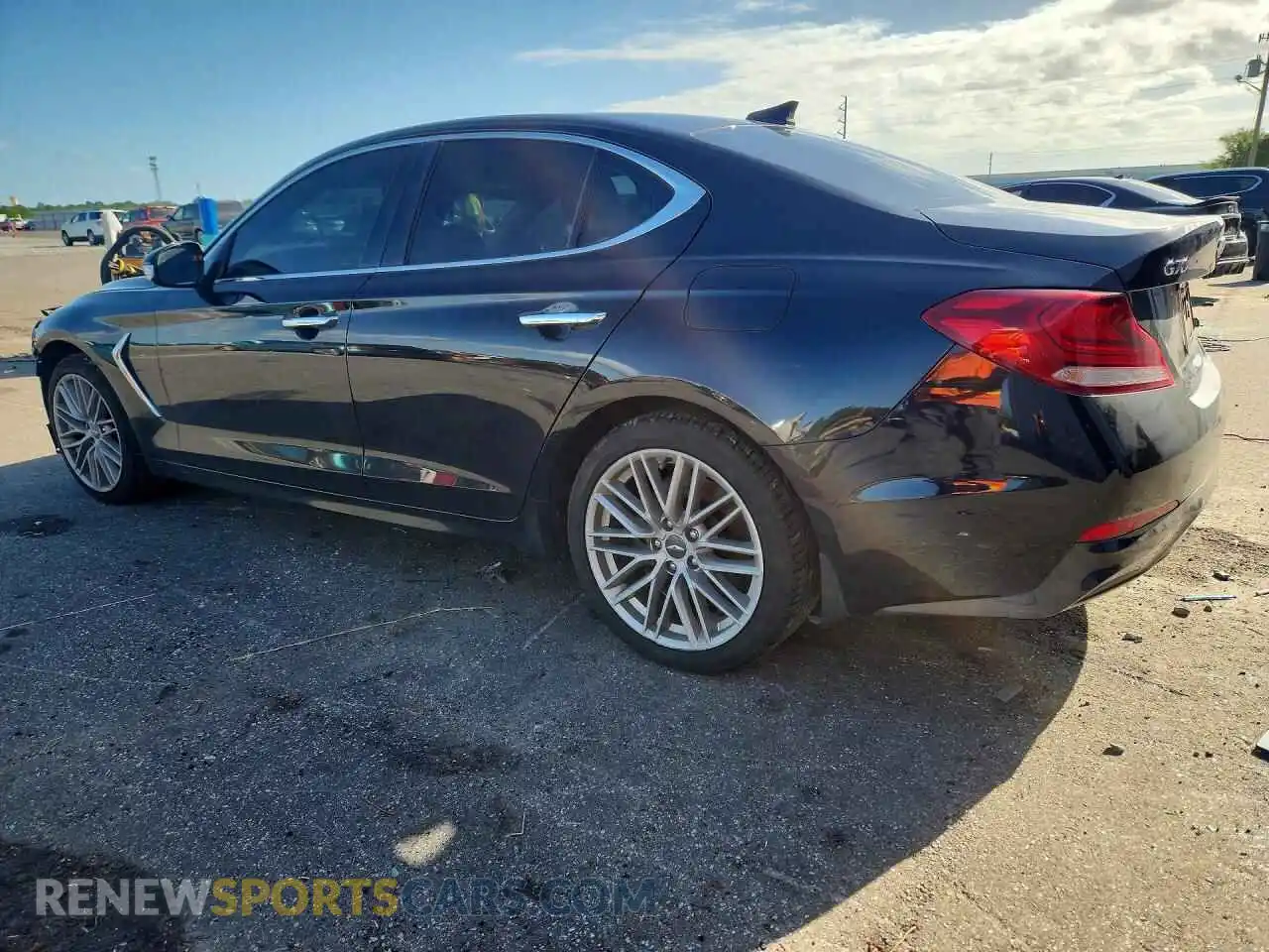 2 Photograph of a damaged car KMTG64LA8MU070466 GENESIS G70 2021