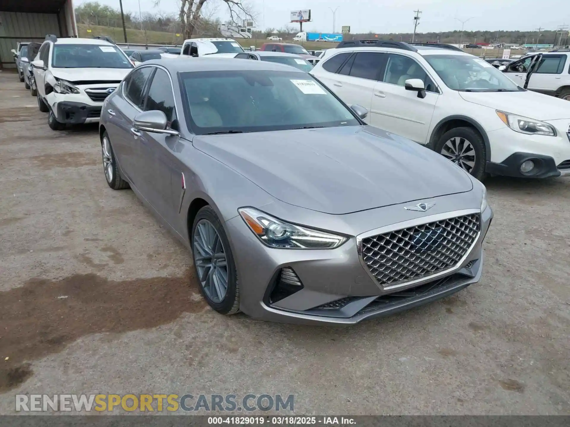 1 Photograph of a damaged car KMTG64LA9MU073635 GENESIS G70 2021
