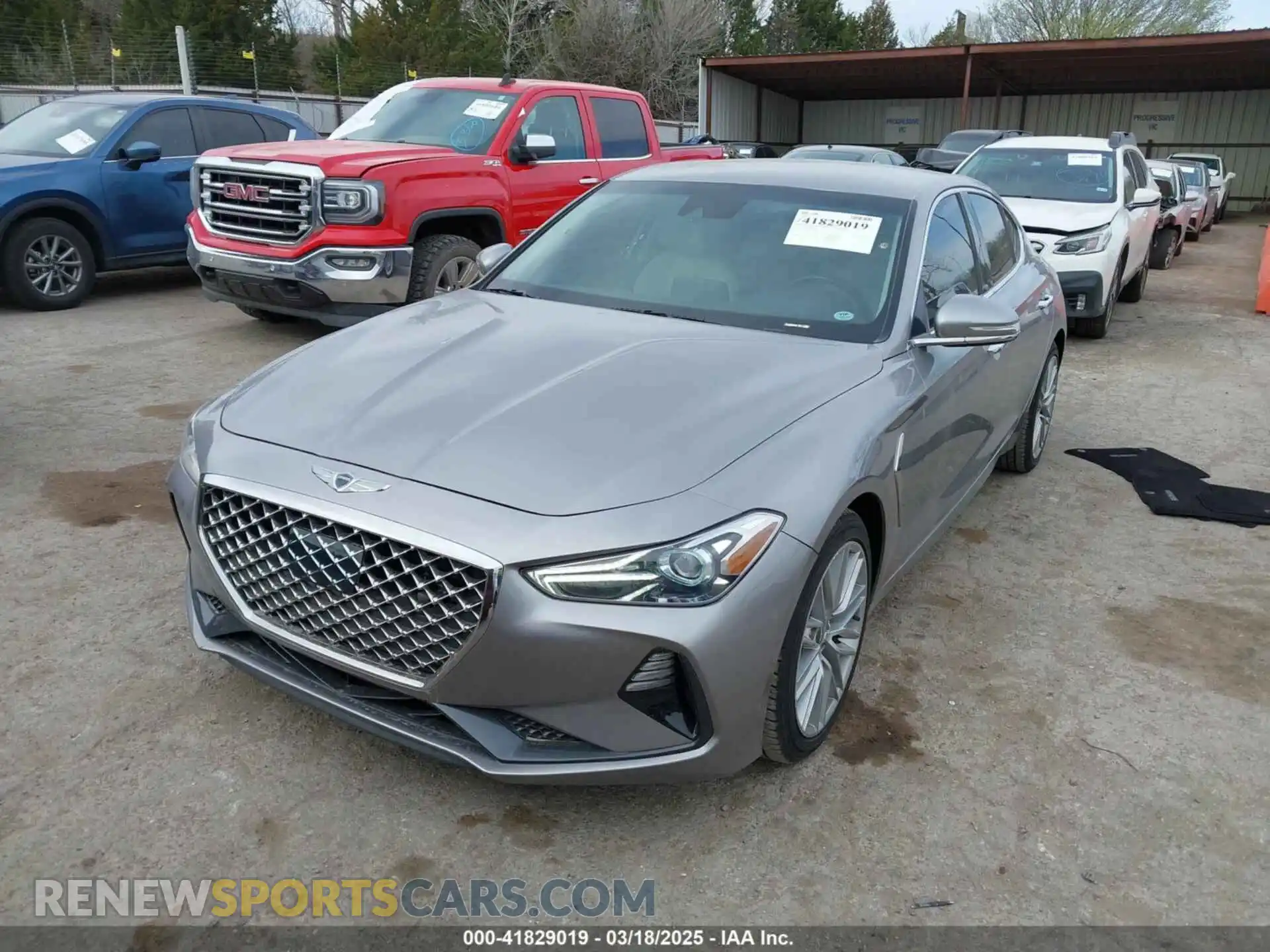2 Photograph of a damaged car KMTG64LA9MU073635 GENESIS G70 2021