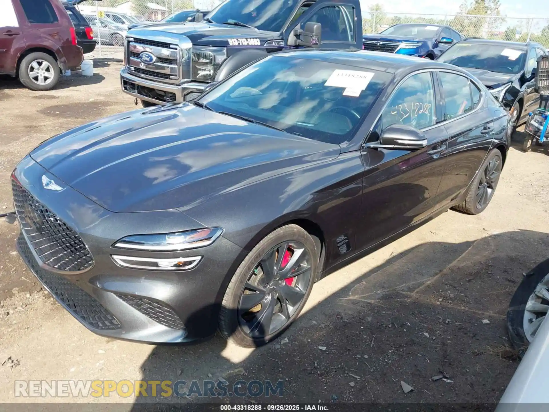 2 fotografías del automóvil dañado KMTG54TE4NU099373 GENESIS G70 2022