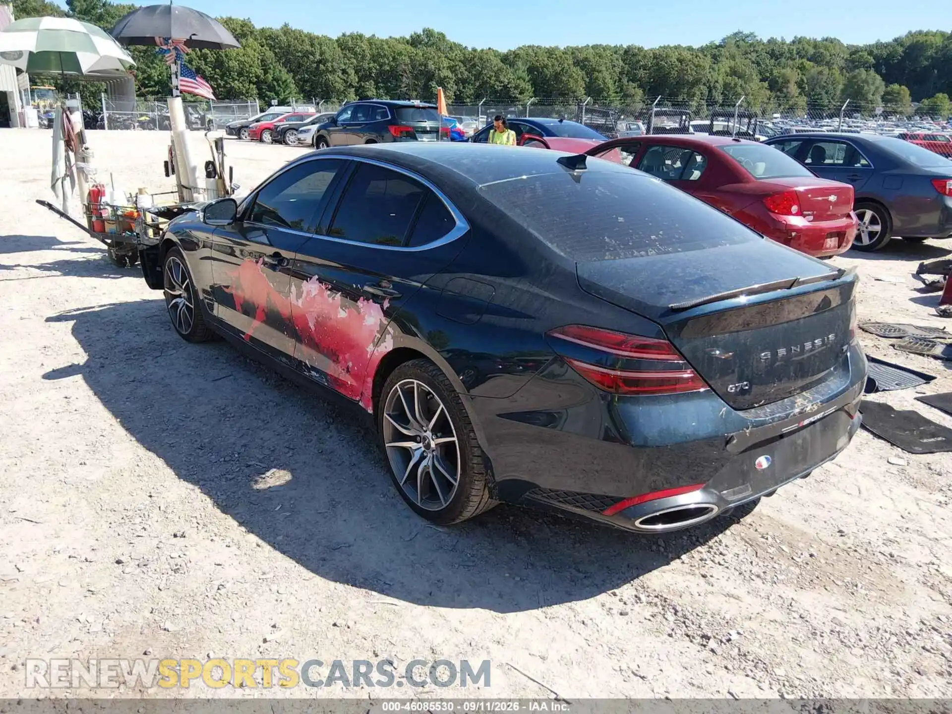 3 fotografías del automóvil dañado KMTG54TE7NU100497 GENESIS G70 2022