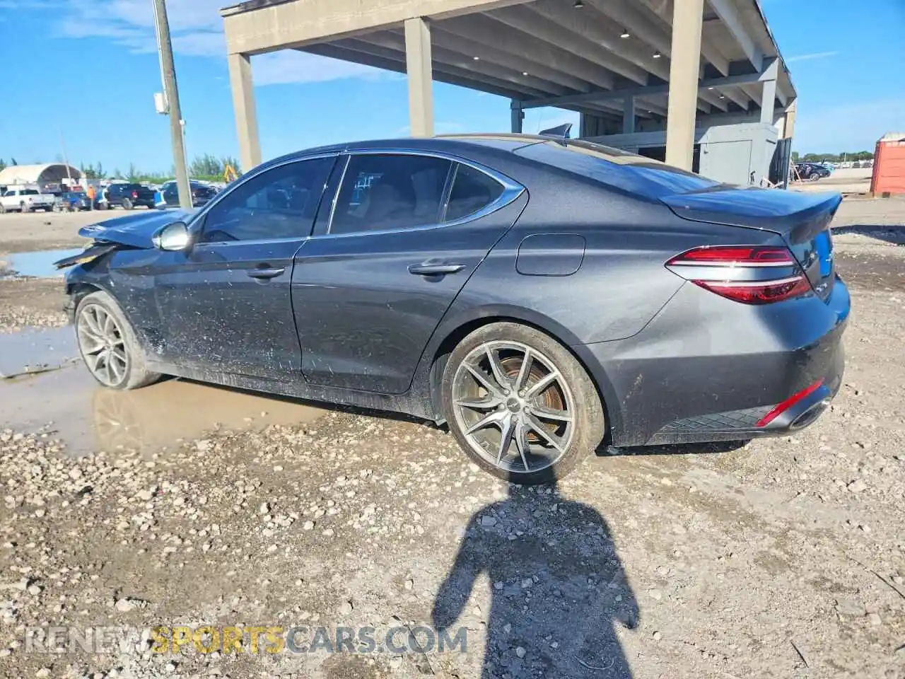 2 Photograph of a damaged car KMTG54TE8NU088277 GENESIS G70 2022