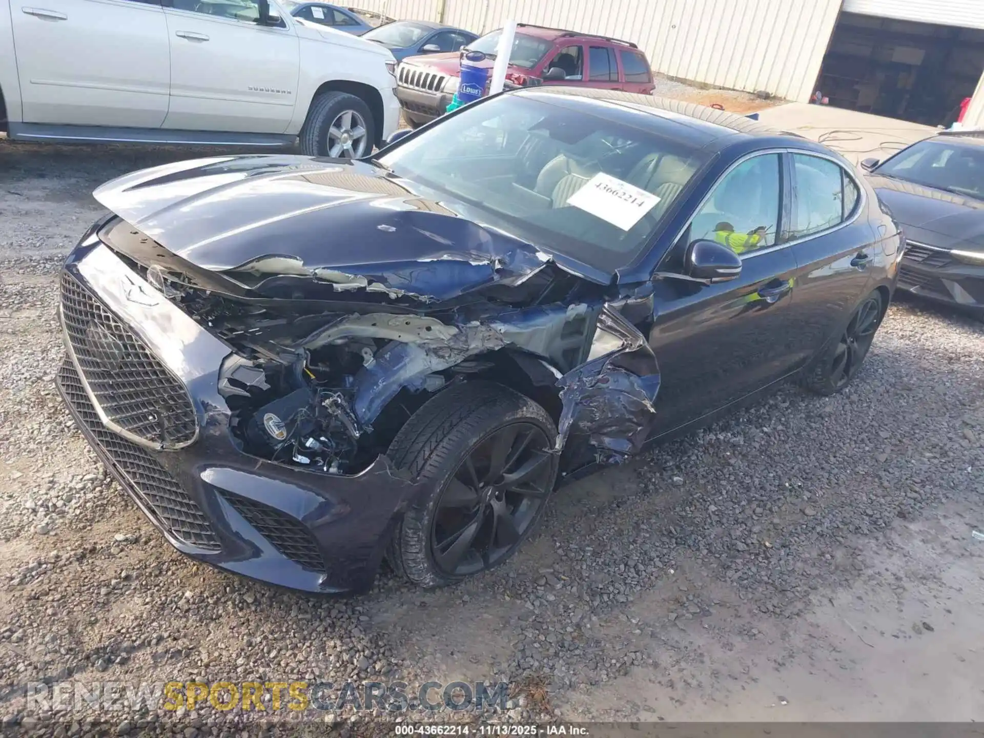 2 Photograph of a damaged car KMTG34TA1PU111467 GENESIS G70 2023