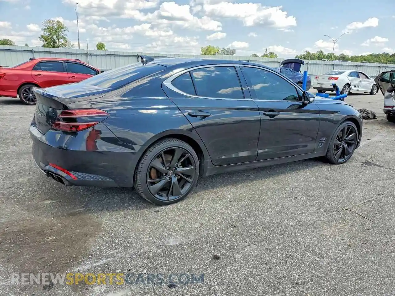 3 Photograph of a damaged car KMTG34TA6PU110167 GENESIS G70 2023
