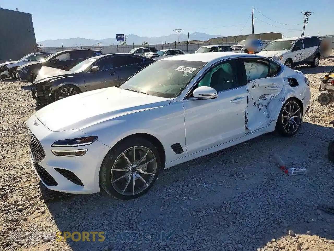 1 Photograph of a damaged car KMTG34SC4RU143531 GENESIS G70 2024