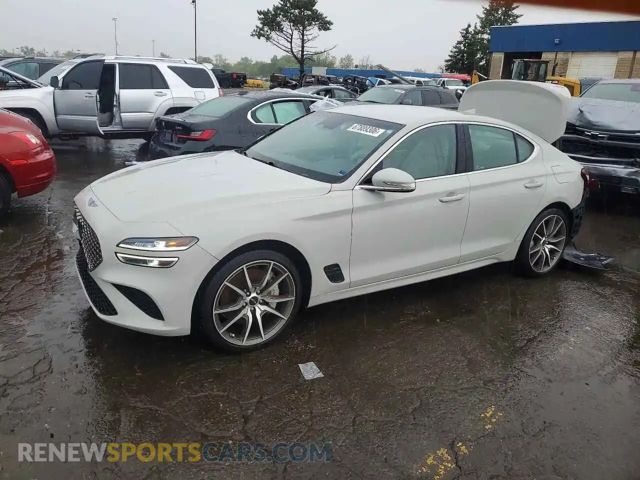 1 Photograph of a damaged car KMTG34SC5RU142999 GENESIS G70 2024