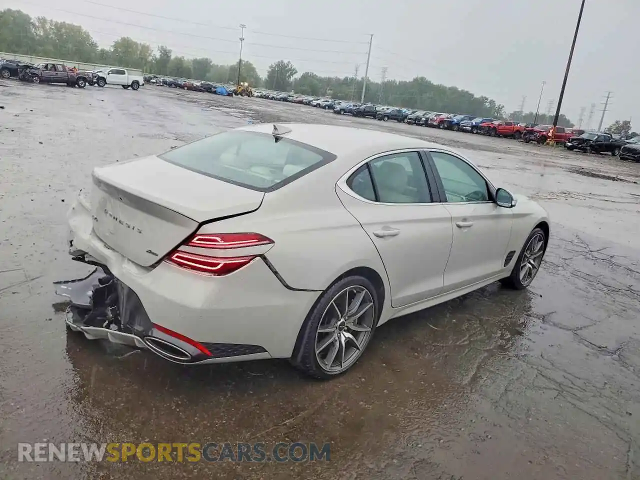 3 Photograph of a damaged car KMTG34SC5RU142999 GENESIS G70 2024