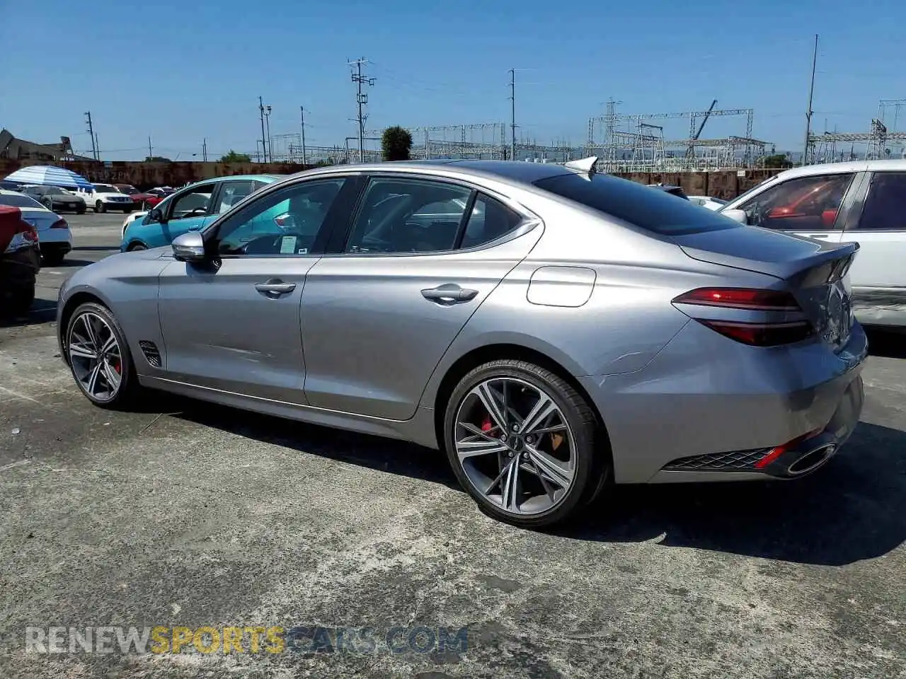 2 fotografías del automóvil dañado KMTG34SC8RU141538 GENESIS G70 2024