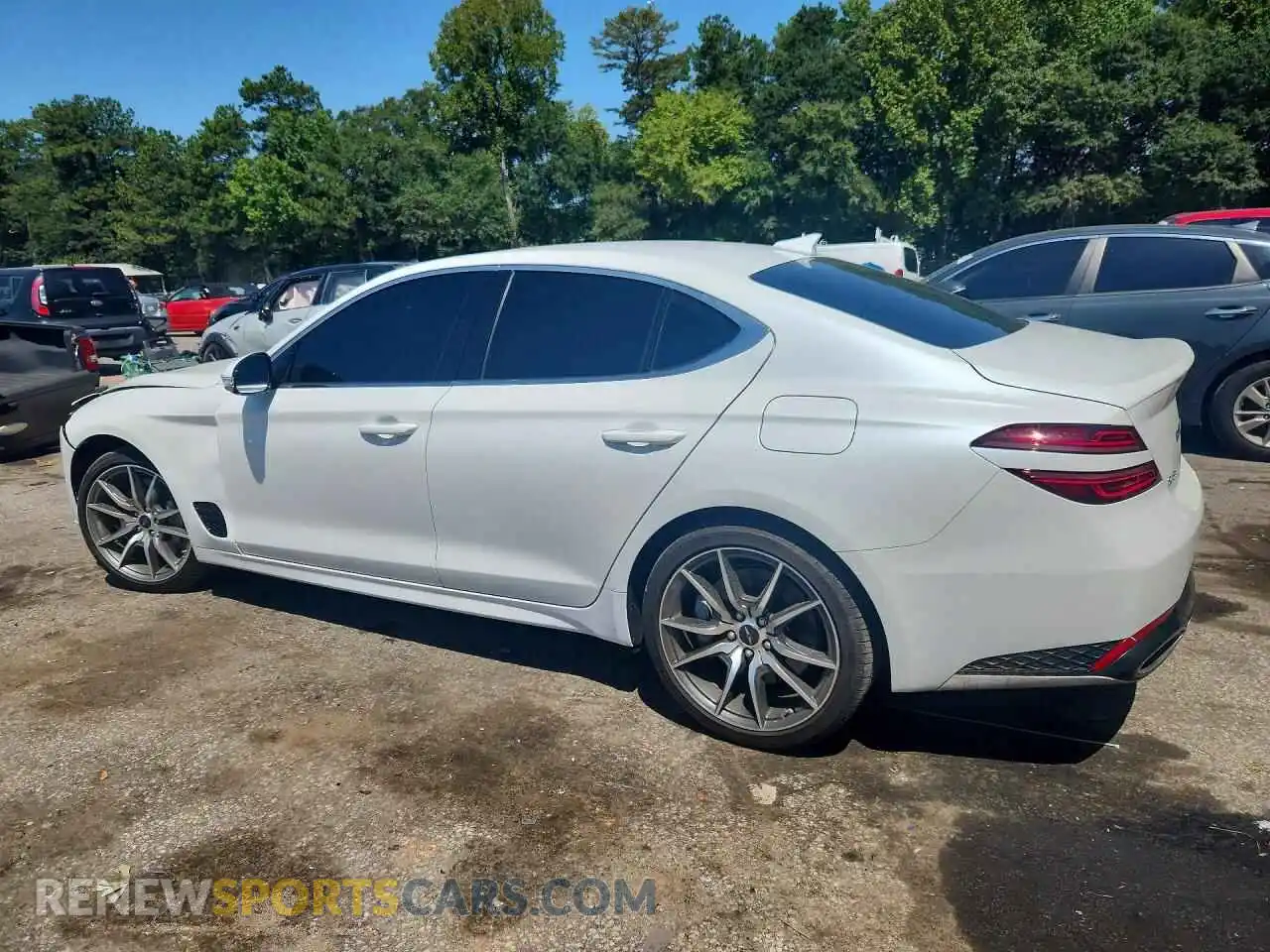 2 Photograph of a damaged car KMTG34SC0SU151356 GENESIS G70 2025