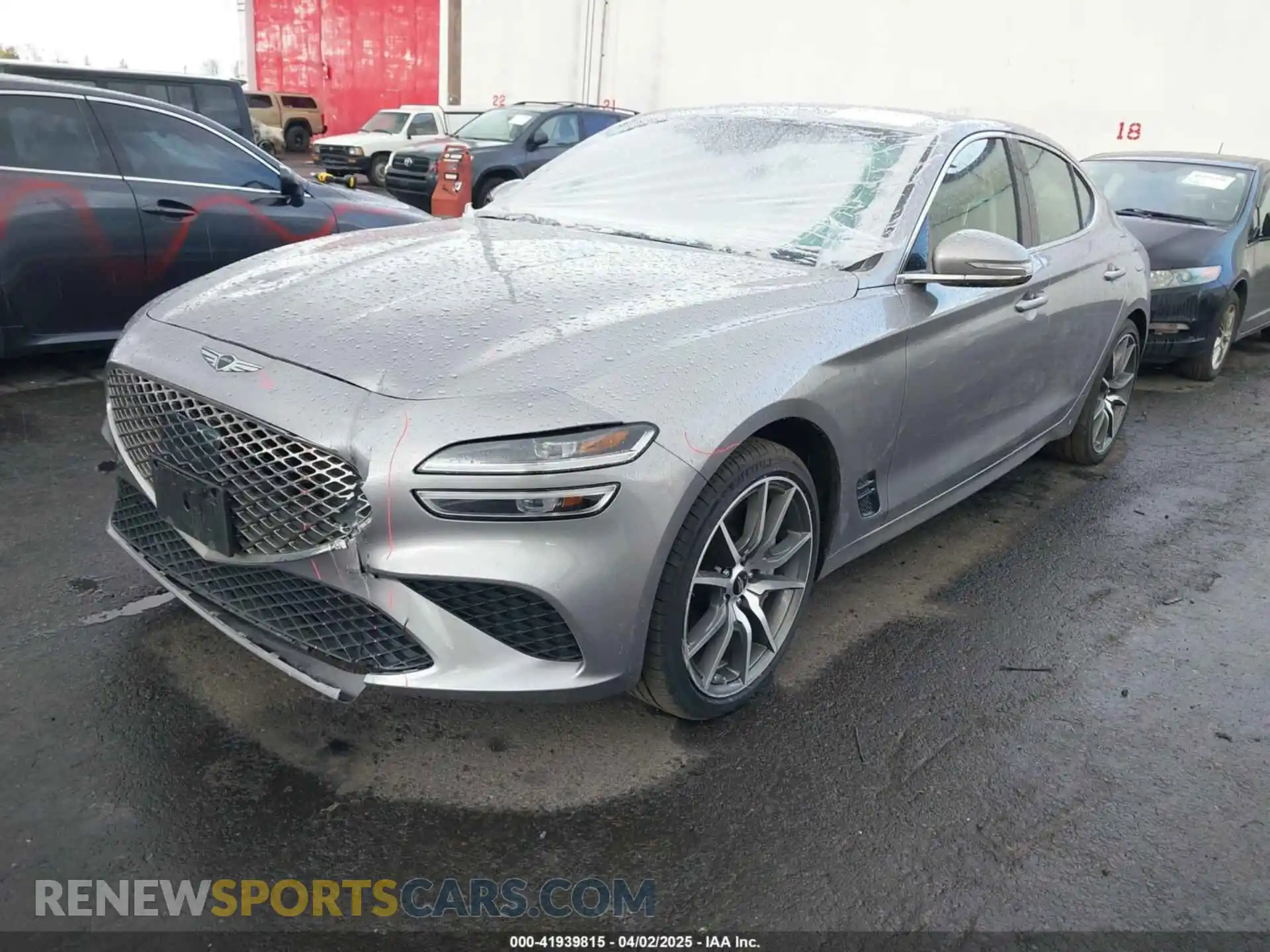 2 Photograph of a damaged car KMTG34SC2SU149785 GENESIS G70 2025