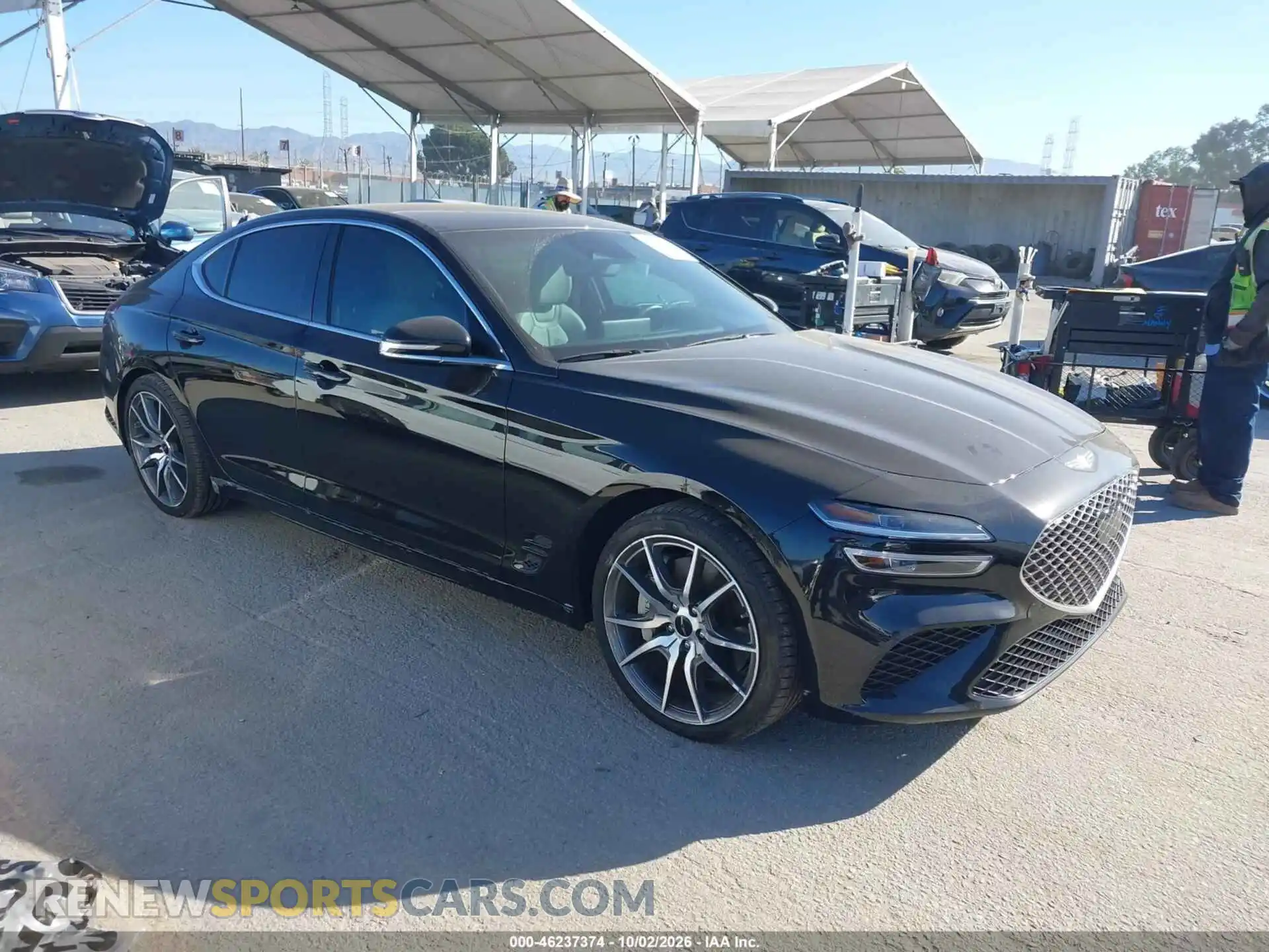 1 Photograph of a damaged car KMTG34SC2SU152640 GENESIS G70 2025
