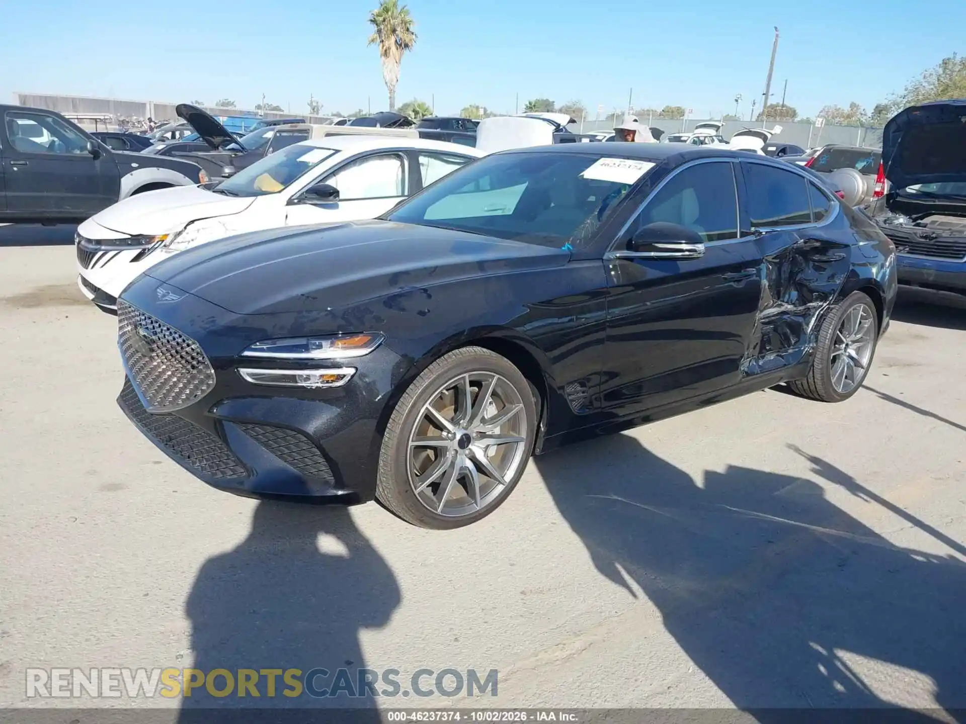 2 Photograph of a damaged car KMTG34SC2SU152640 GENESIS G70 2025