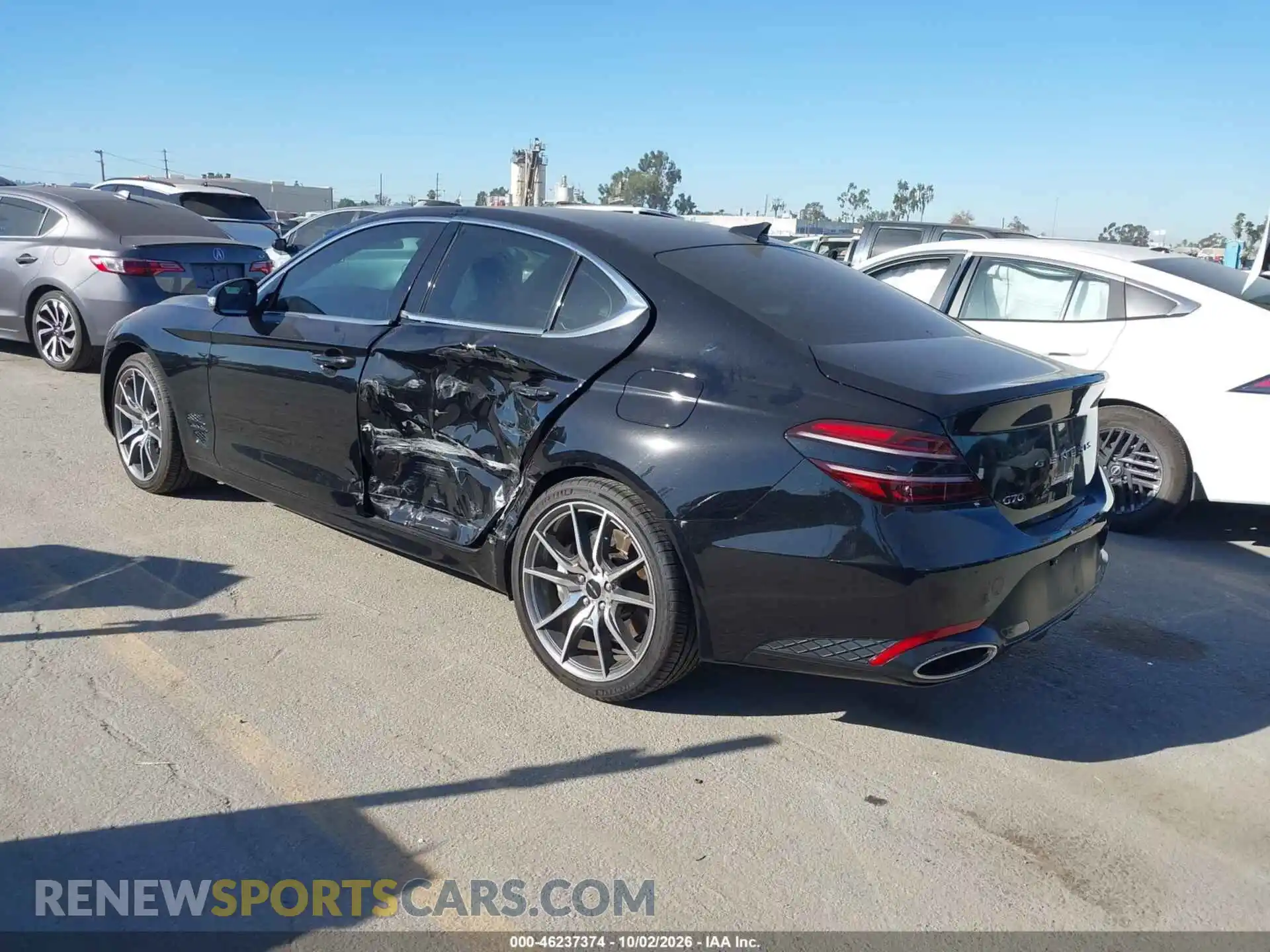3 Photograph of a damaged car KMTG34SC2SU152640 GENESIS G70 2025