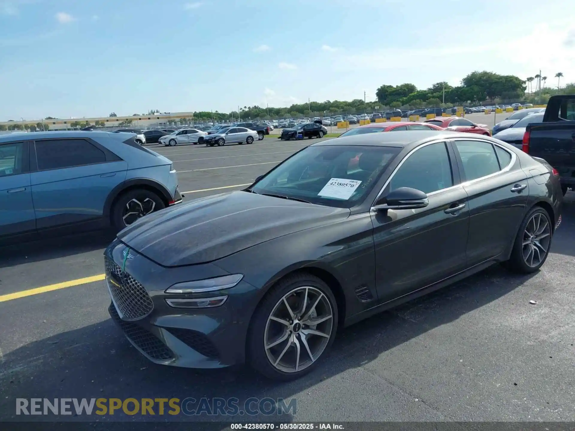 2 Photograph of a damaged car KMTG34SC3SU147642 GENESIS G70 2025